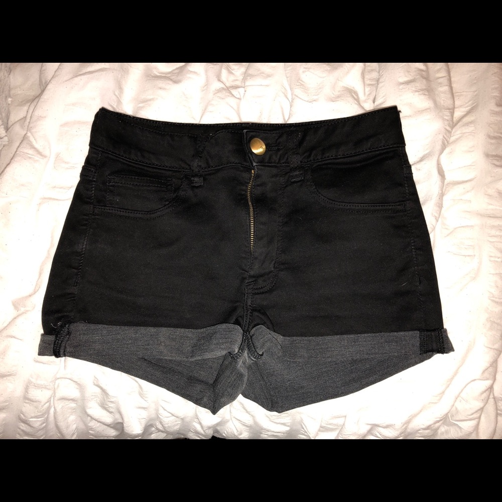 Black satin American Eagle Outfitters short